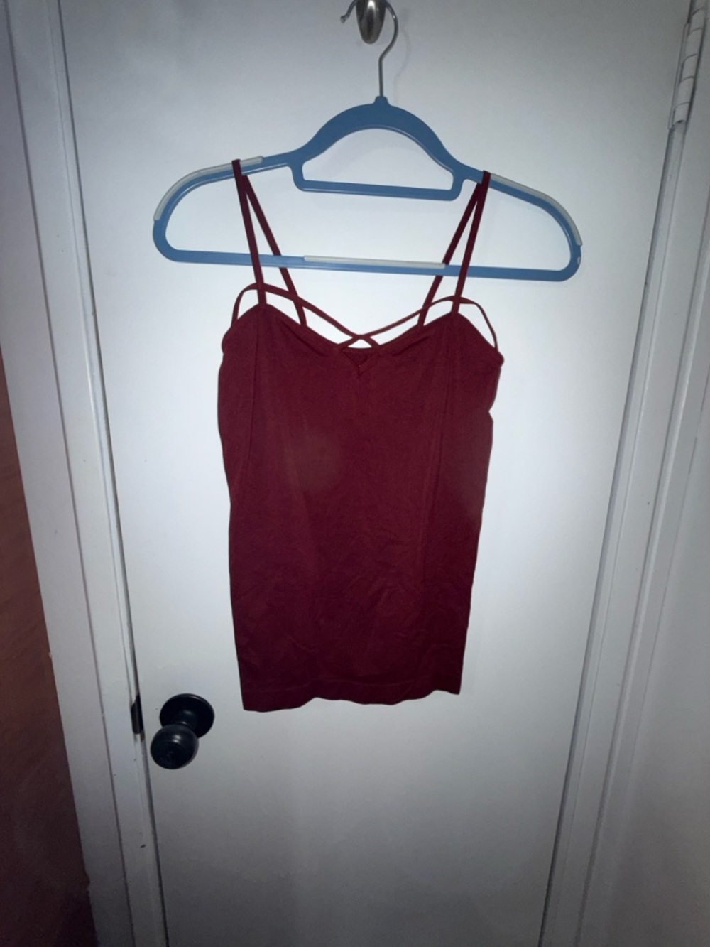 Zenana Outfitters Double-Strap Cami in Burgundy